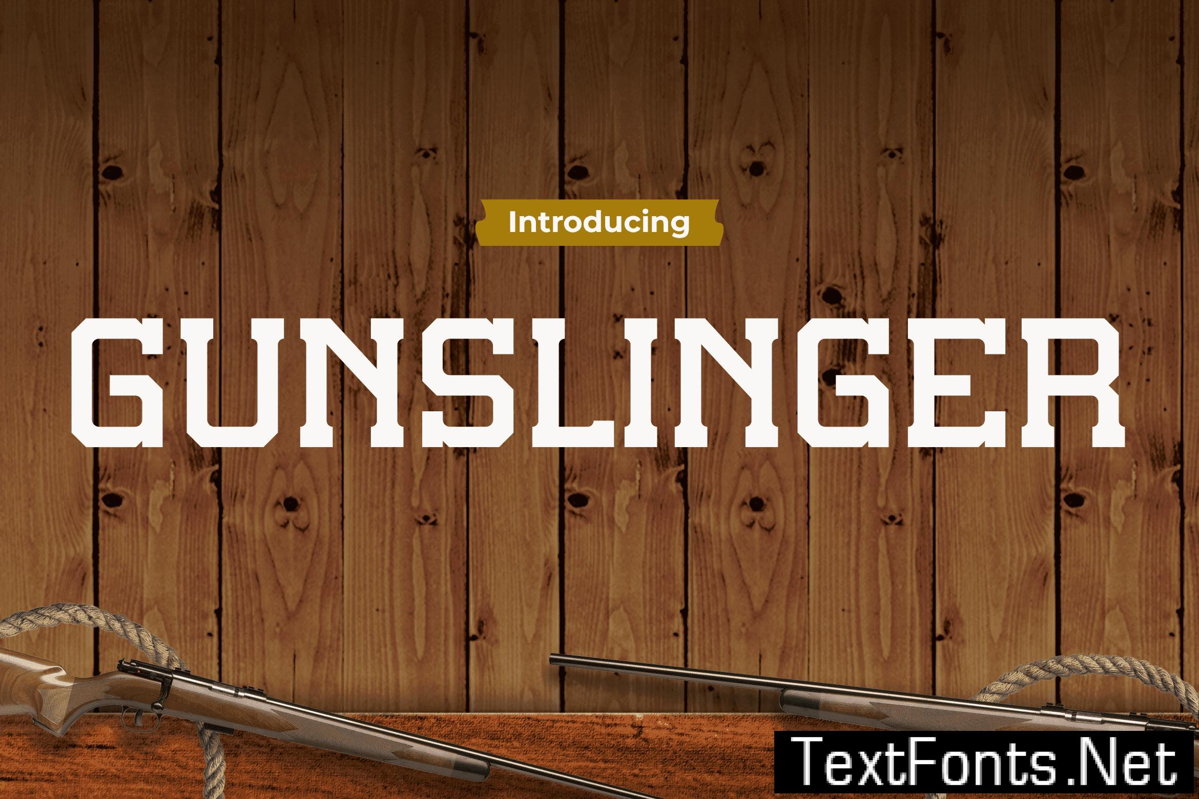 Gunslinger – Capture the Cowboy Font STUH6EP