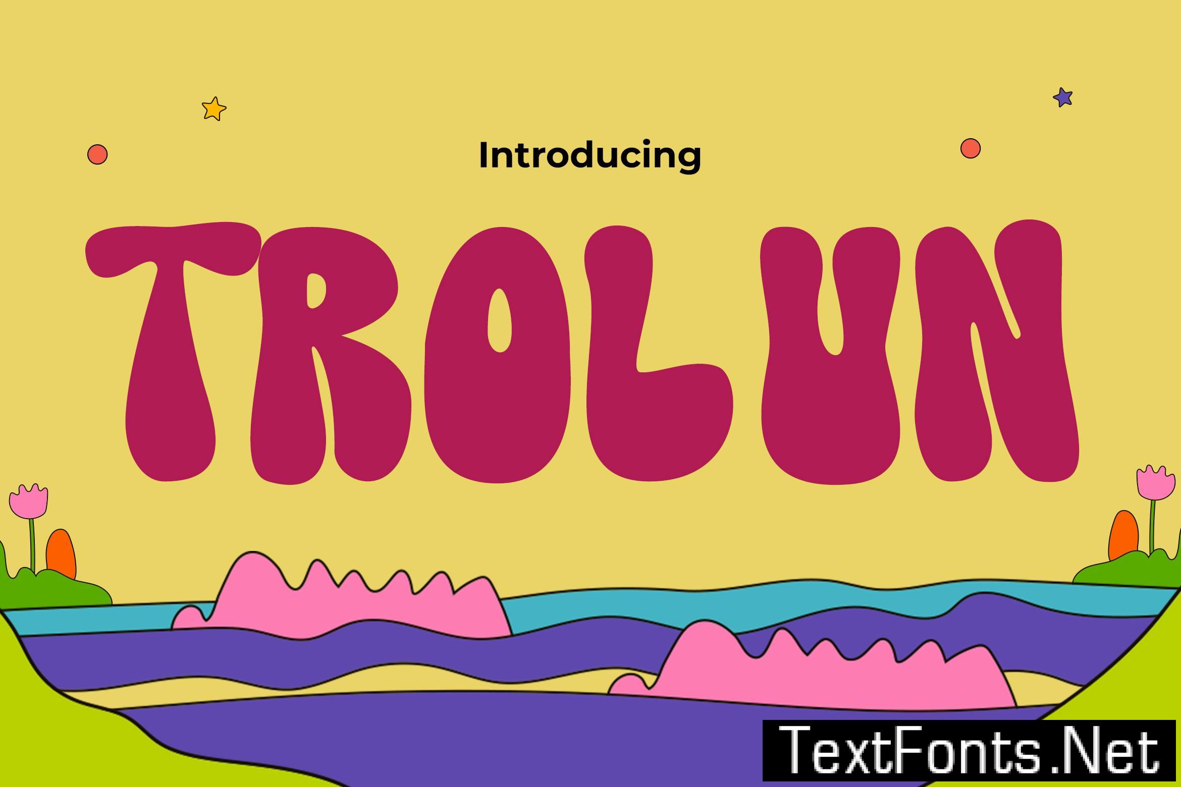 Trolun – A Nostalgic Retro Font PHE843W