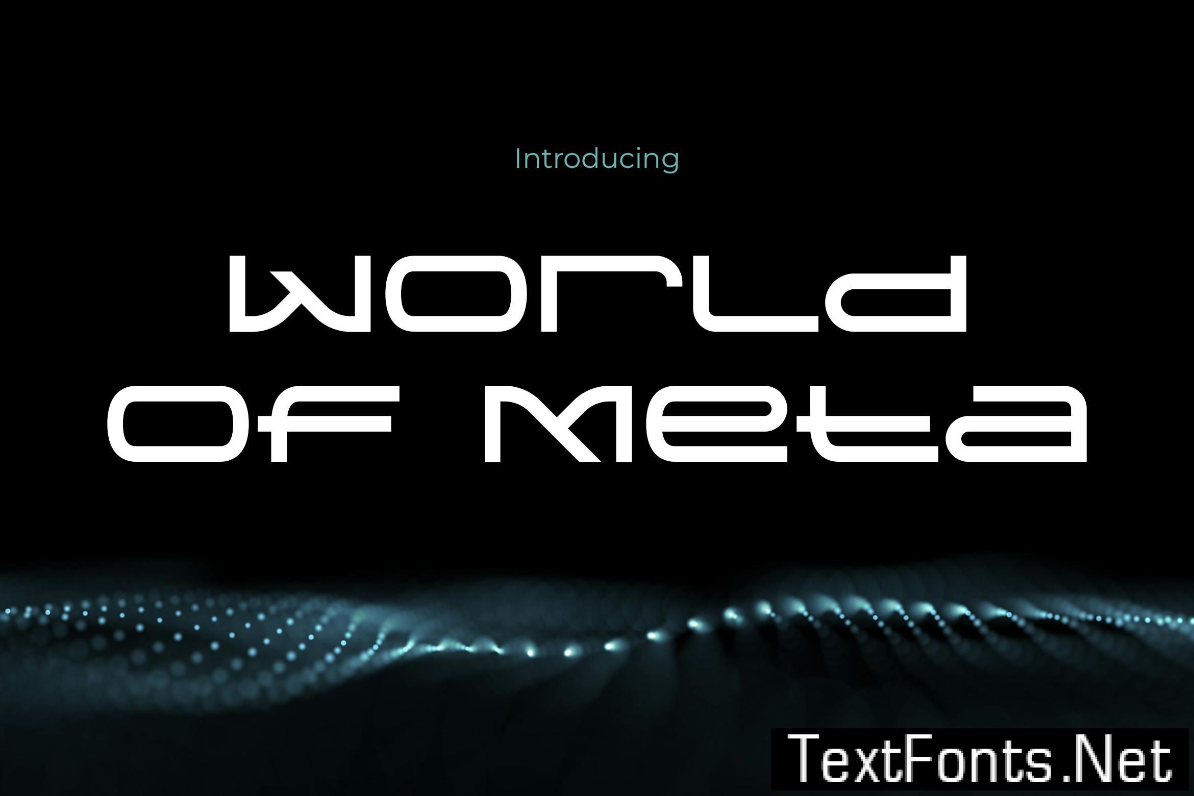 World of Meta -Modern Futuristic Font HWX7AK7