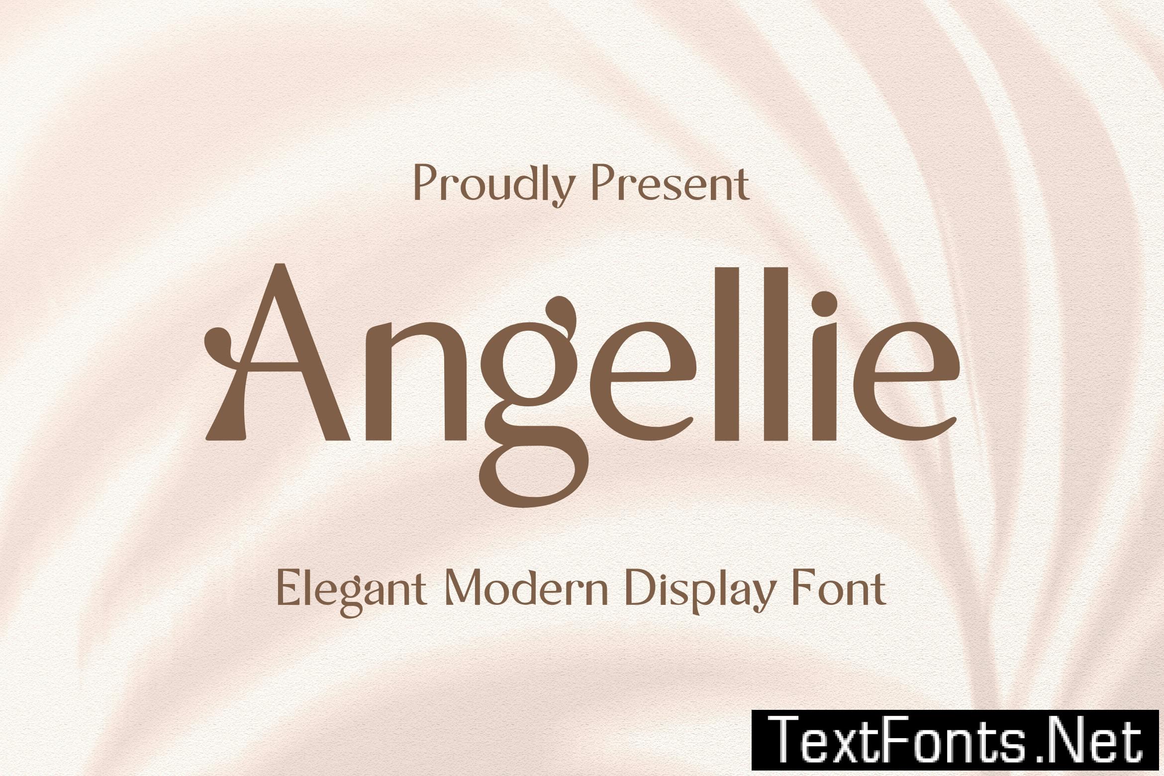 Angellie | Display Font FNFC9ES