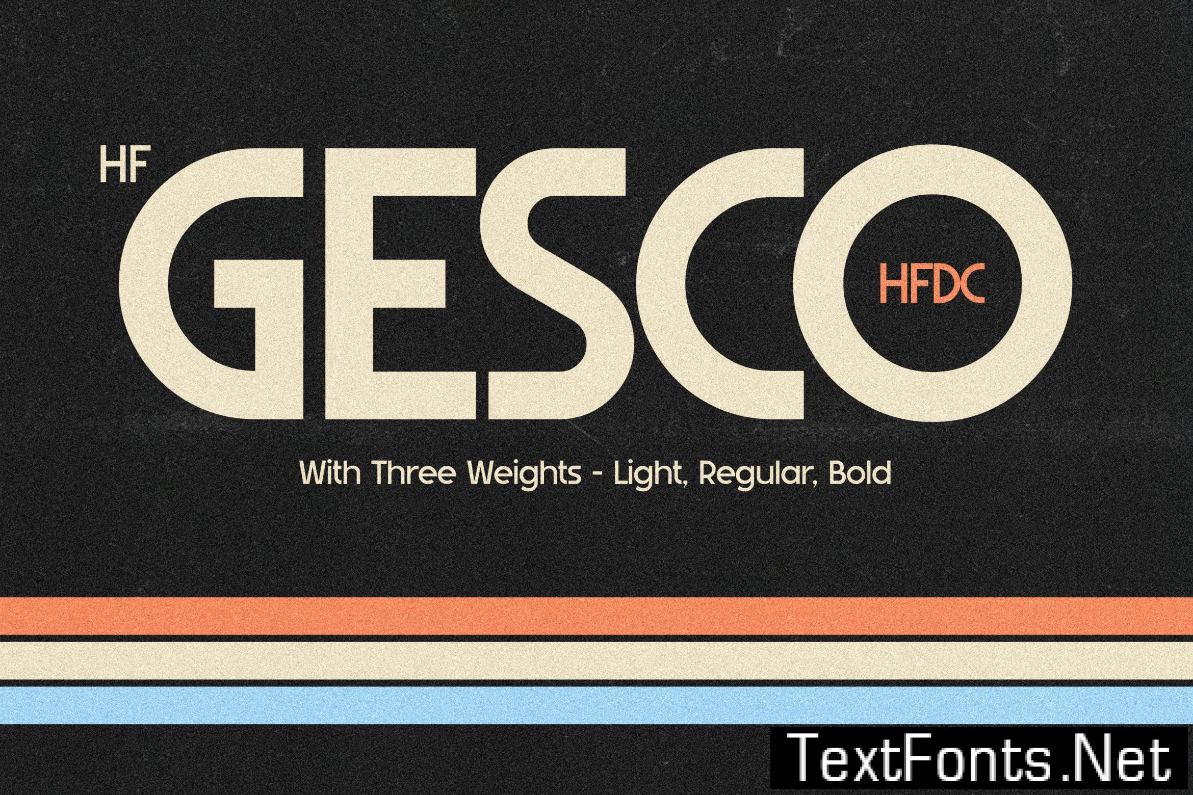 HF Gesco Sans Serif K5RUGWC