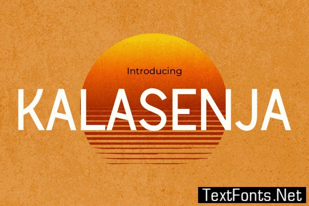 Kalasenja – Retro Sans Serif font 8P8JYCM