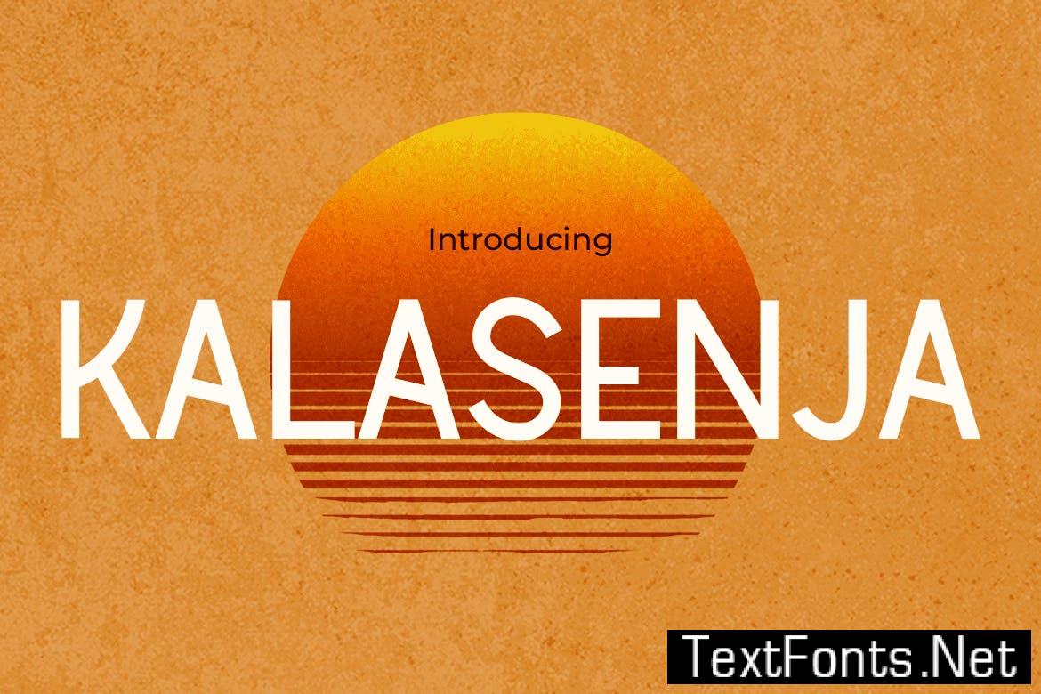 Kalasenja – Retro Sans Serif font 8P8JYCM