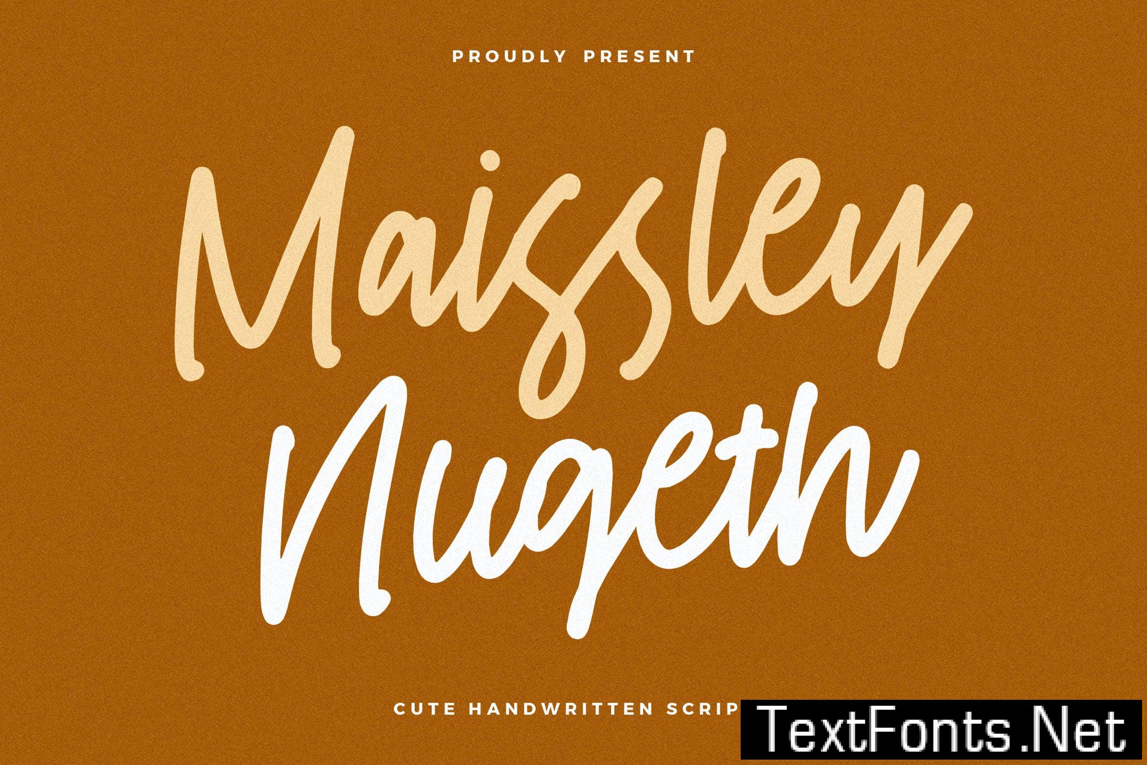 Maissley Nugeth Handwritten Script TVMYT9C