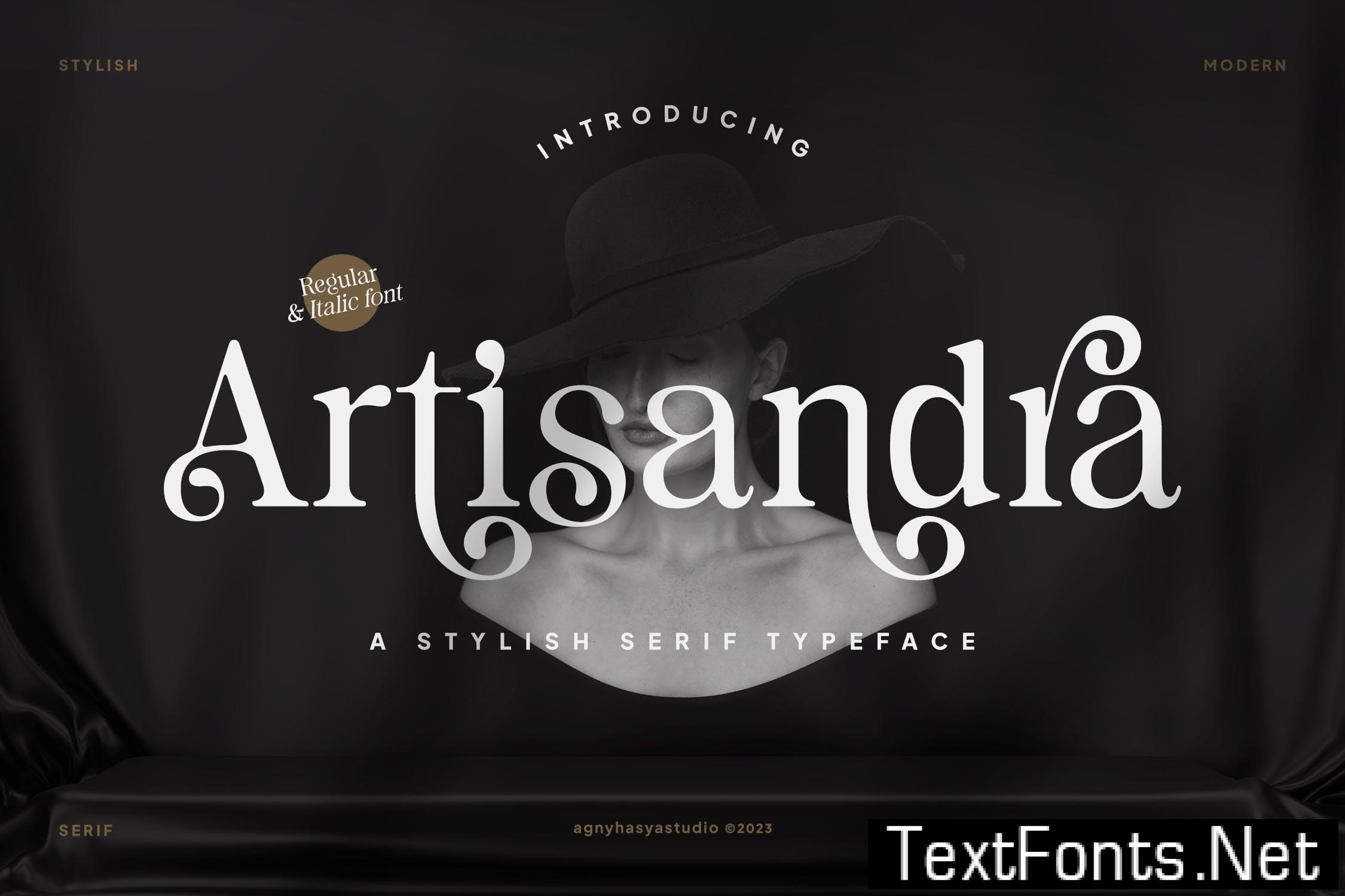 Artisandra – A Display Serif CE9VCVQ