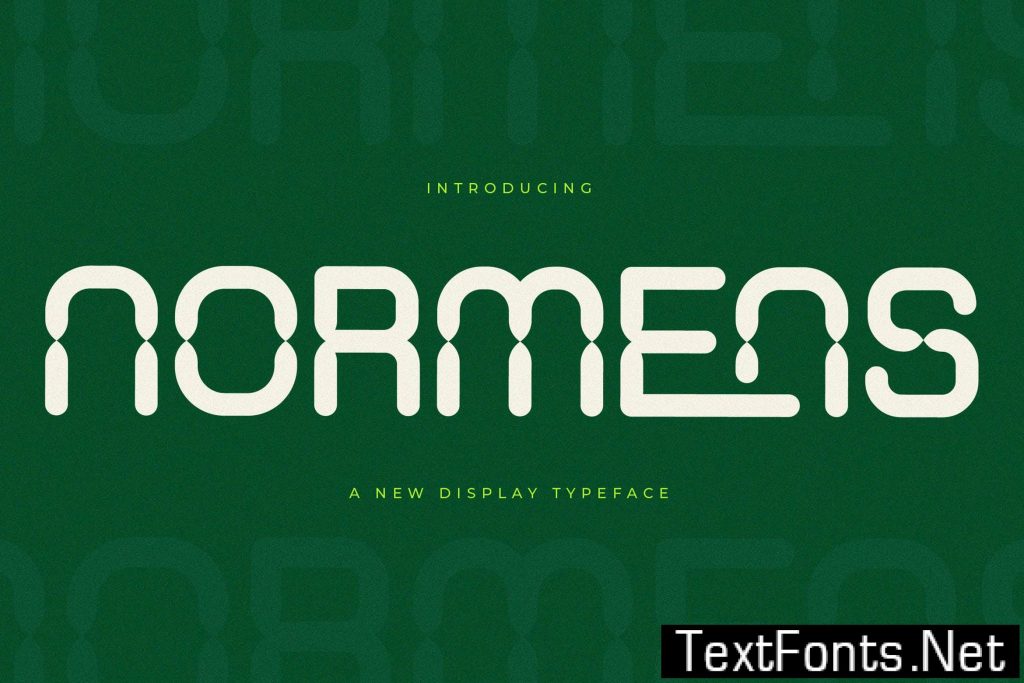 Normens New Display Font F8RZ4GC