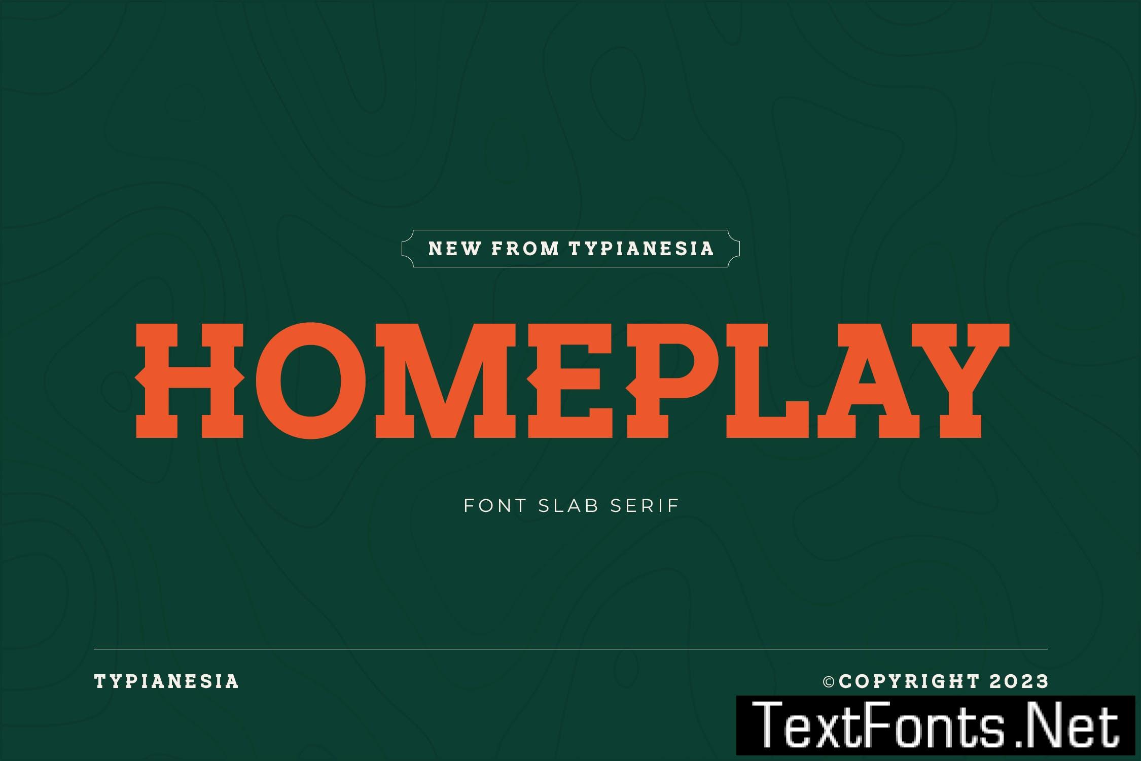 Homeplay – Font Slab Serif GZAXCY8