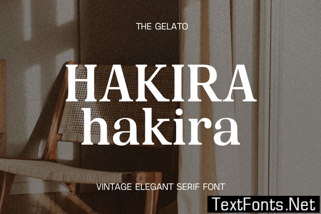 Hakira Vintage Elegant Serif Font 4EUTDWV