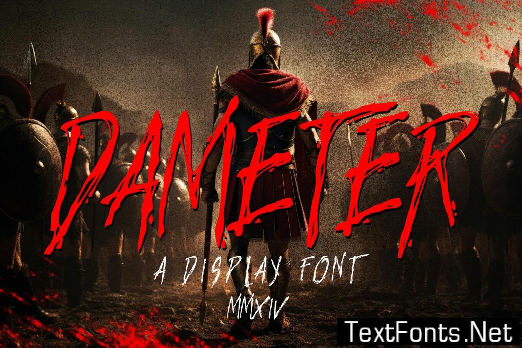 Dameter Horror Display Font 6YNKKSP
