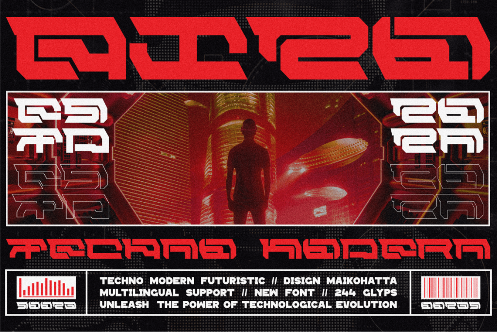 Bizo – Techno Modern Font P7HX9SG