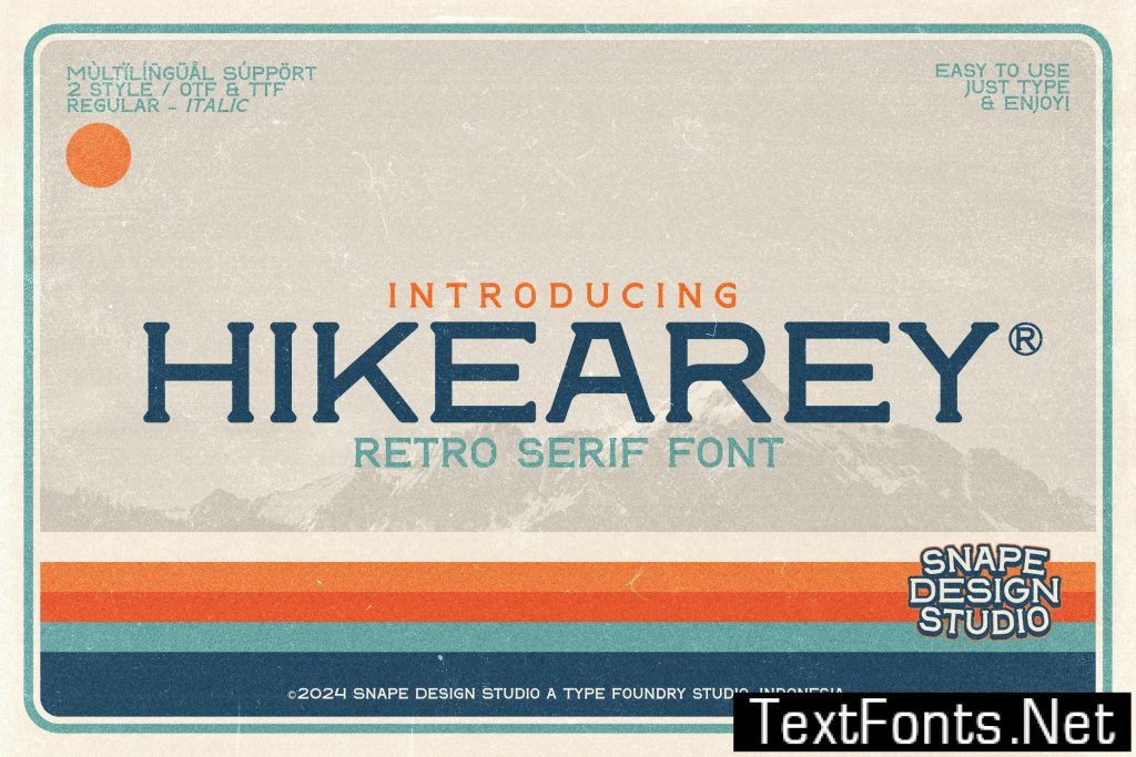 Hikearey – Retro Serif Font Q48S5NW