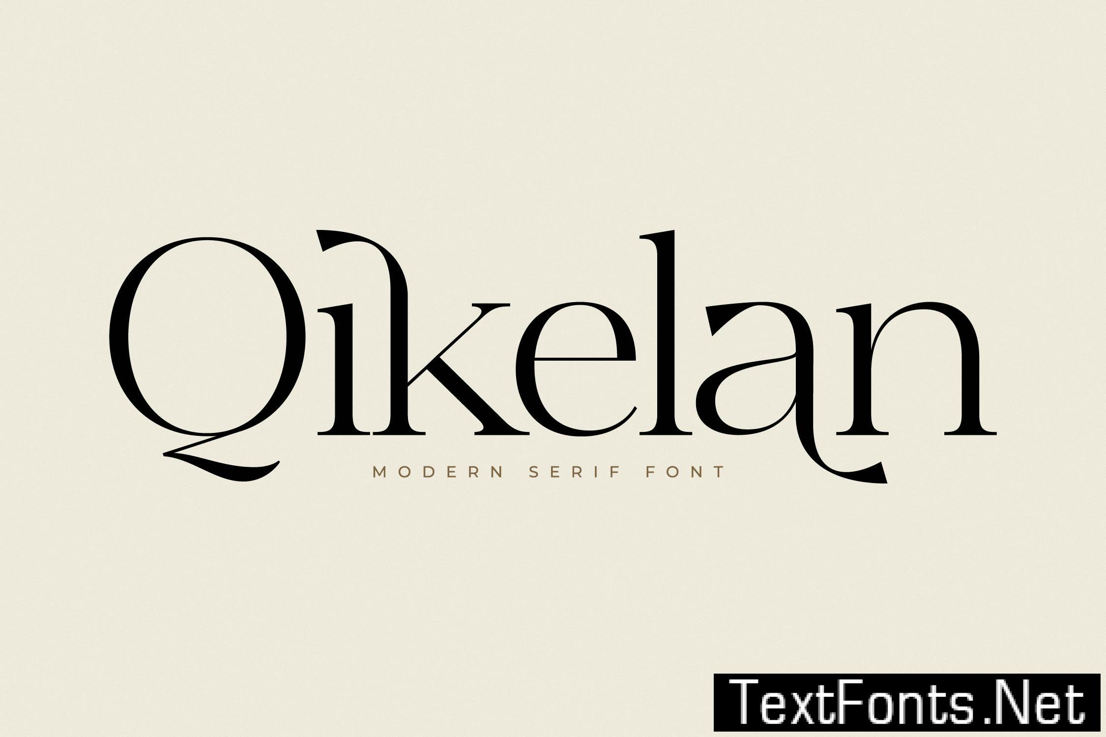 Qikelan Modern Serif Font XPQTJE6