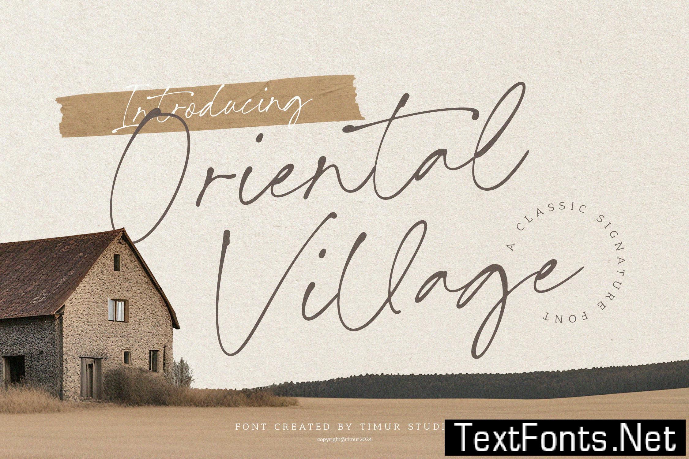 Oriental Village – Classic Signature Font KEXWU6F