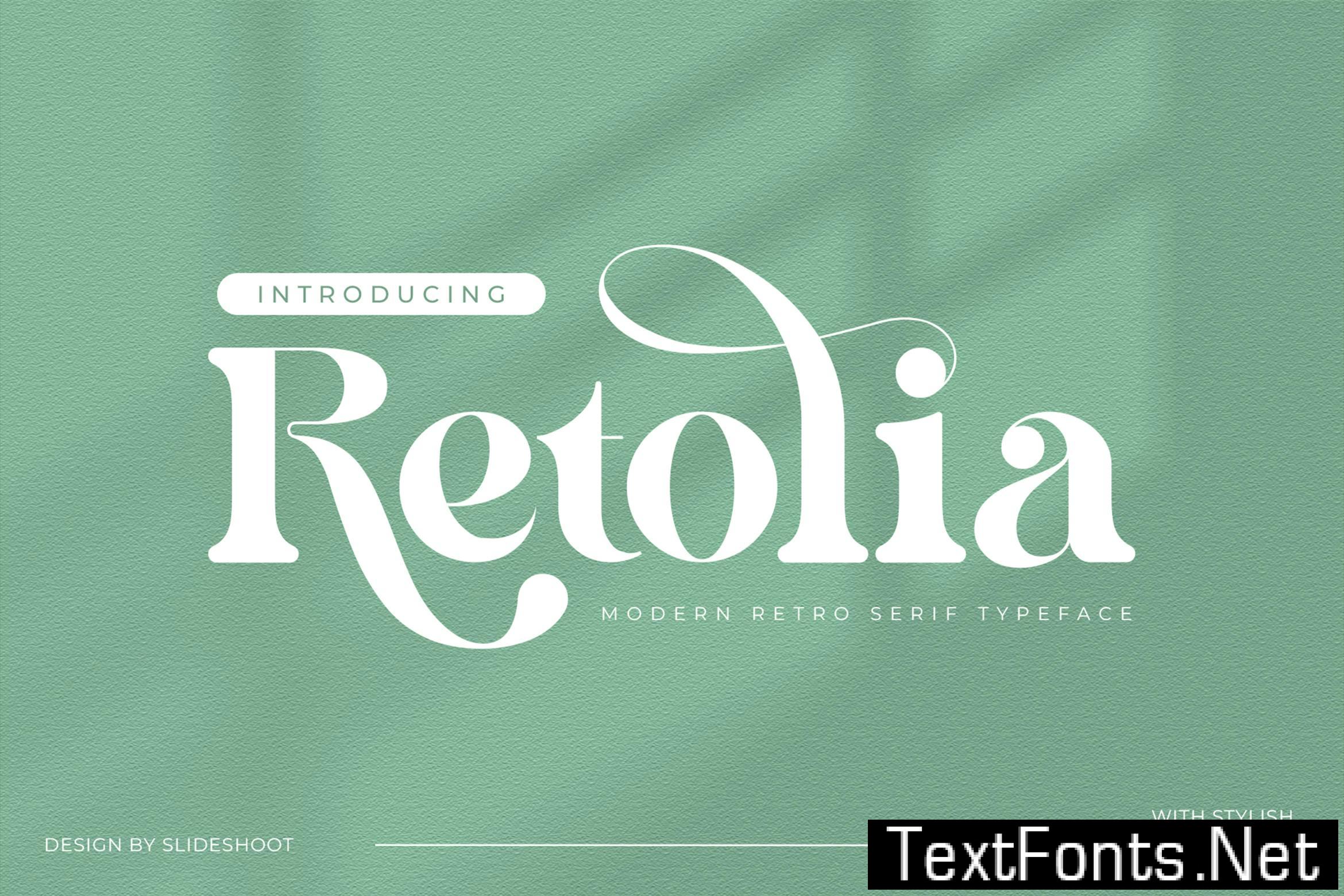 Retolia Retro Serif Font WEWJAD8