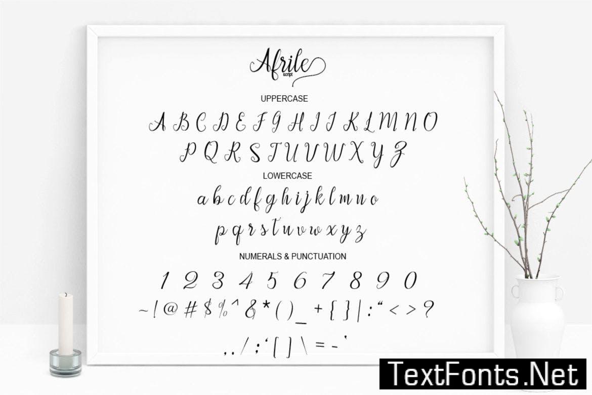 Afrile Script 3TKPKTZ