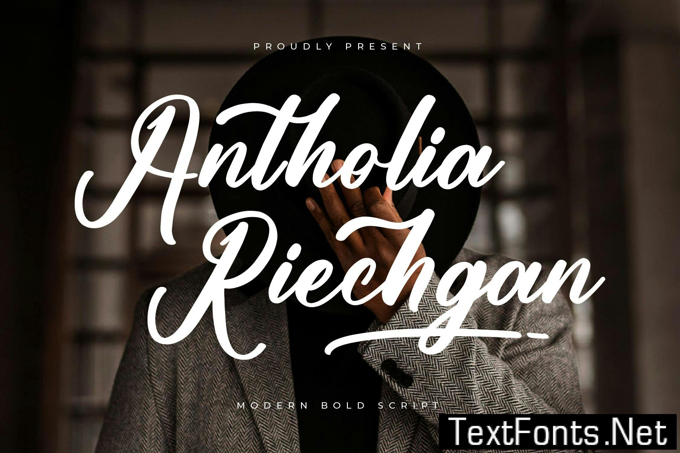 Antholia Riechgan Modern Bold Script NPYAPVE