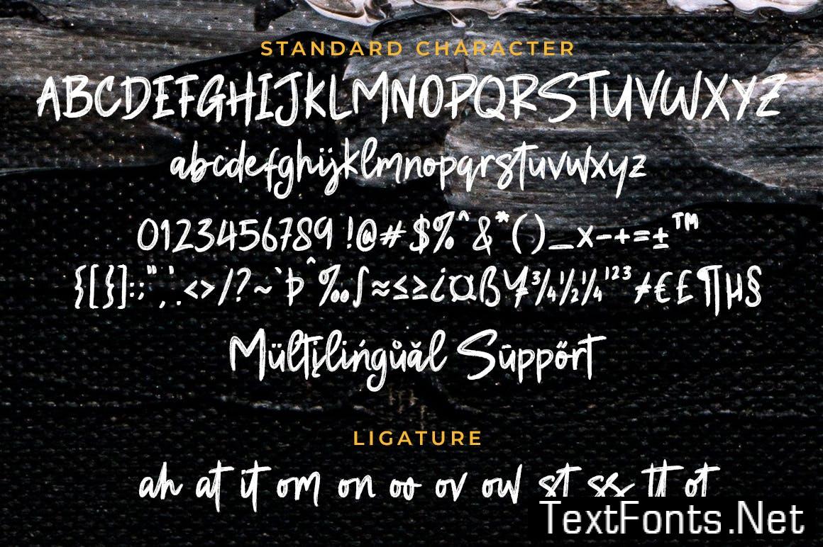 Benevil Brush - Handbrush Font 26SGZ45