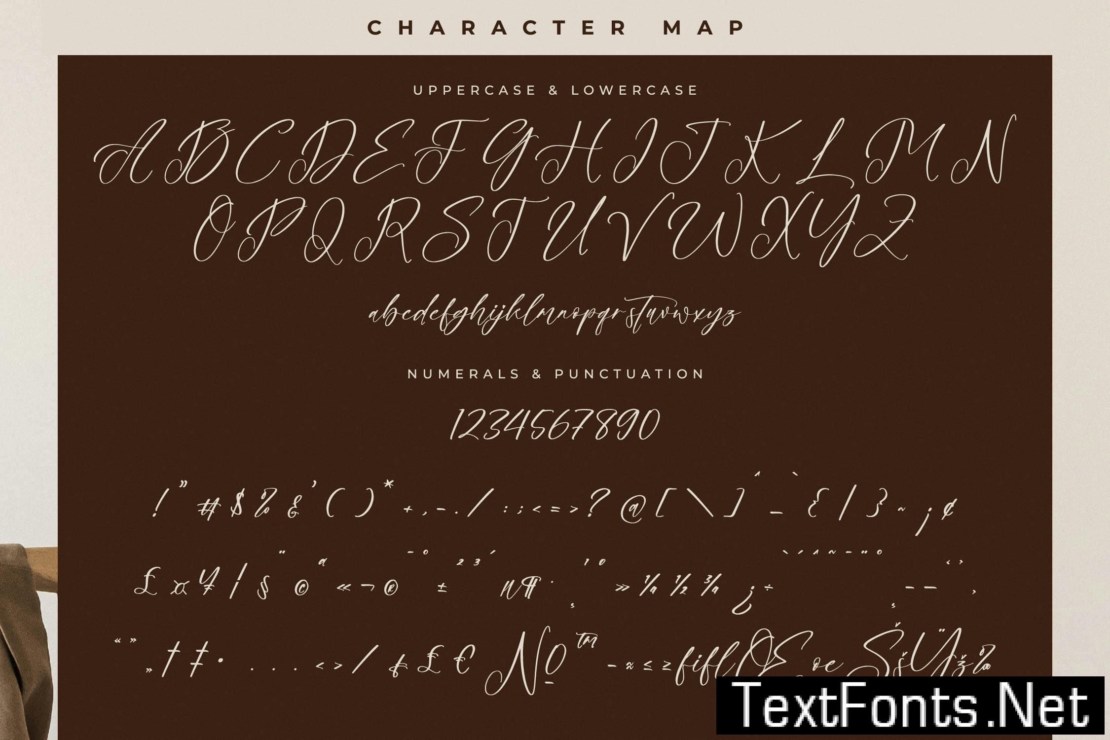 Brittany Glostime Calligraphy Font 6E9JBM3