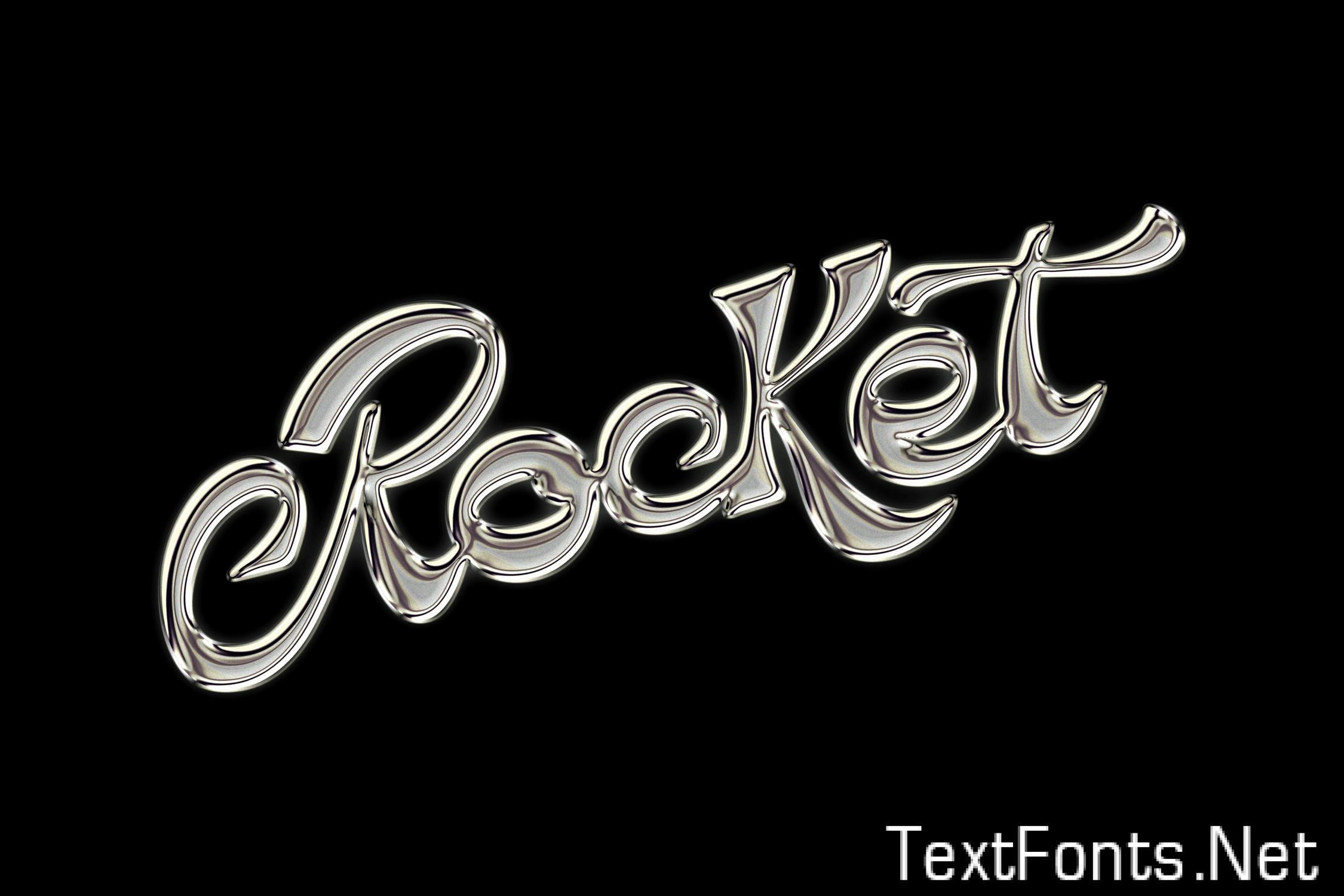 Chrome Metal Text Effect MZEH29Q