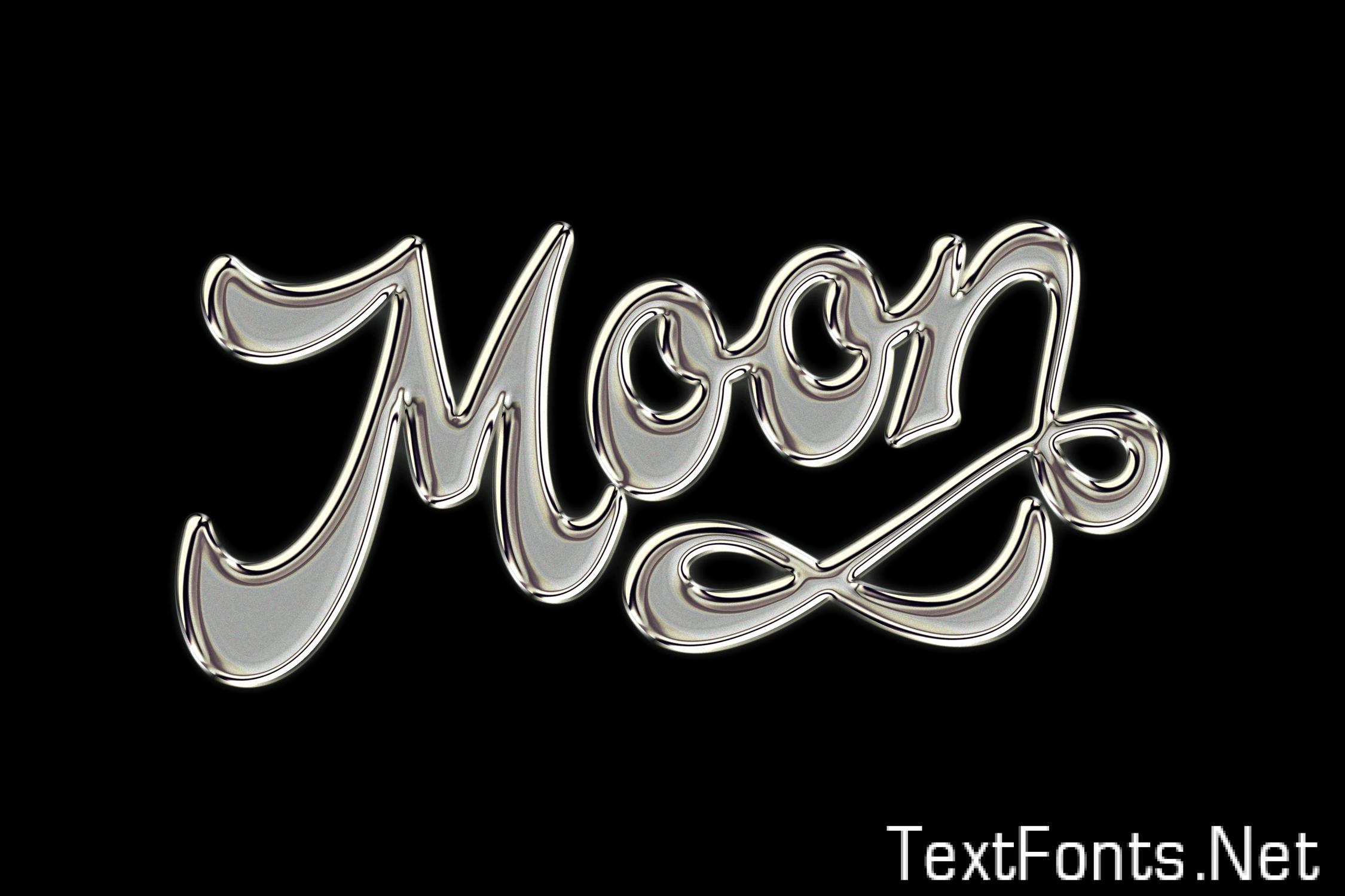 Chrome Metal Text Effect MZEH29Q