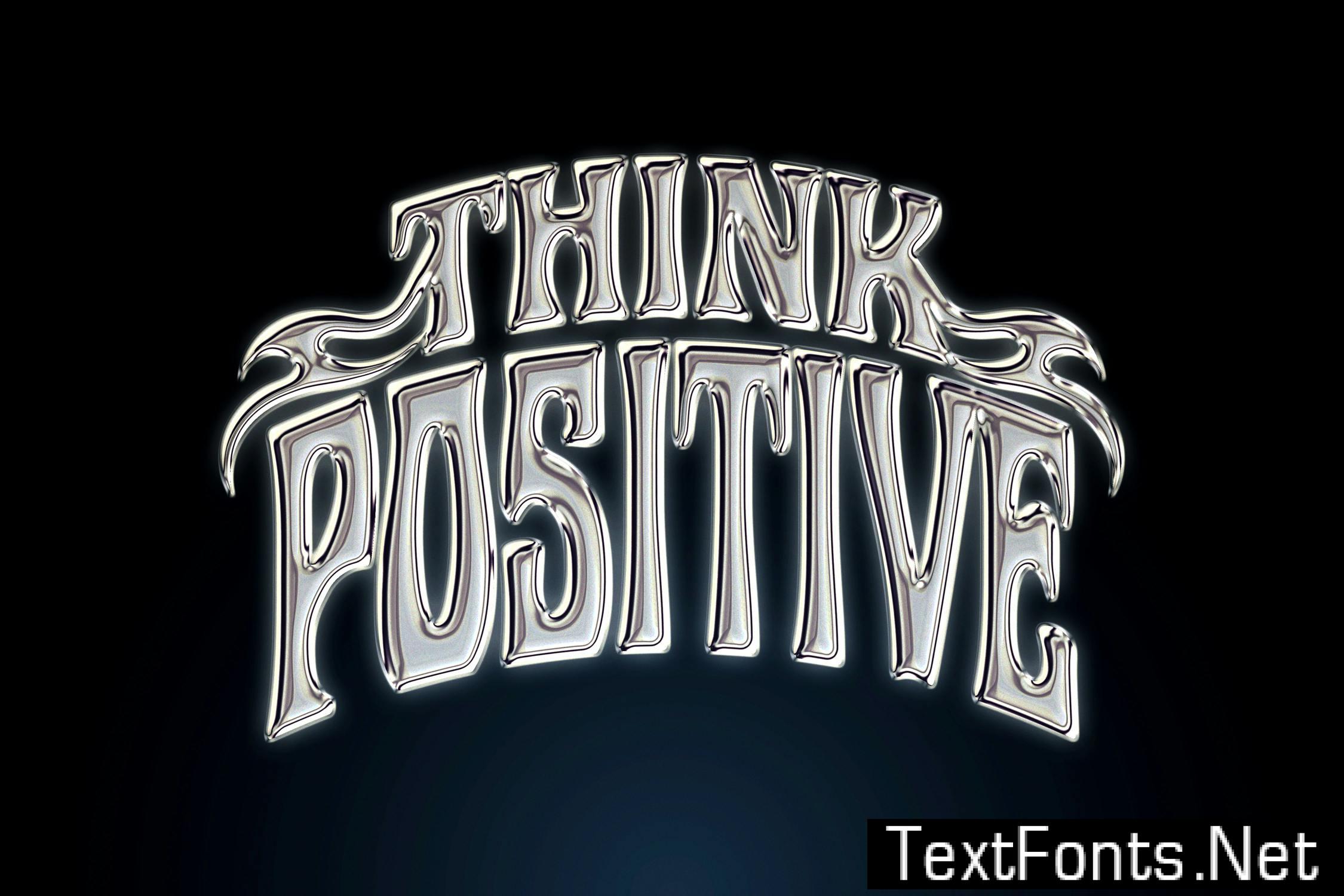Chrome Metal Text Effect MZEH29Q