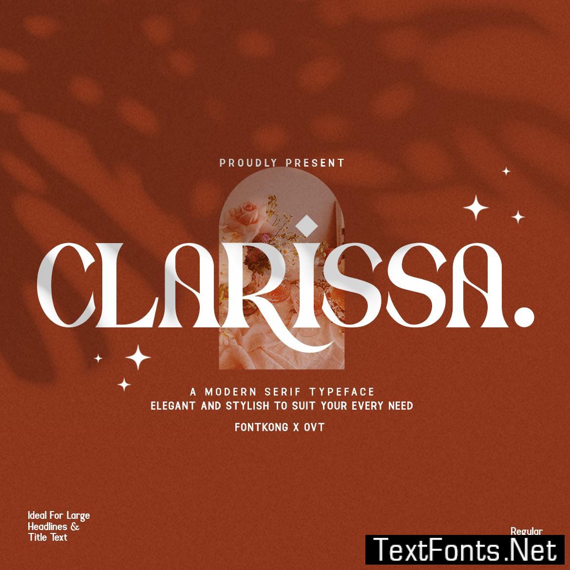 Clarissa - Modern Serif Typeface 4RWV2V9