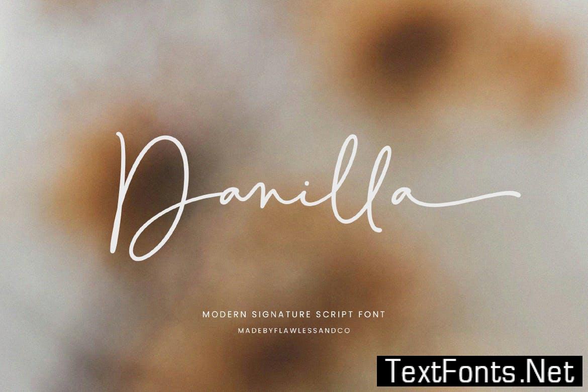 Danilla - Signature Script Font YVPX2XM
