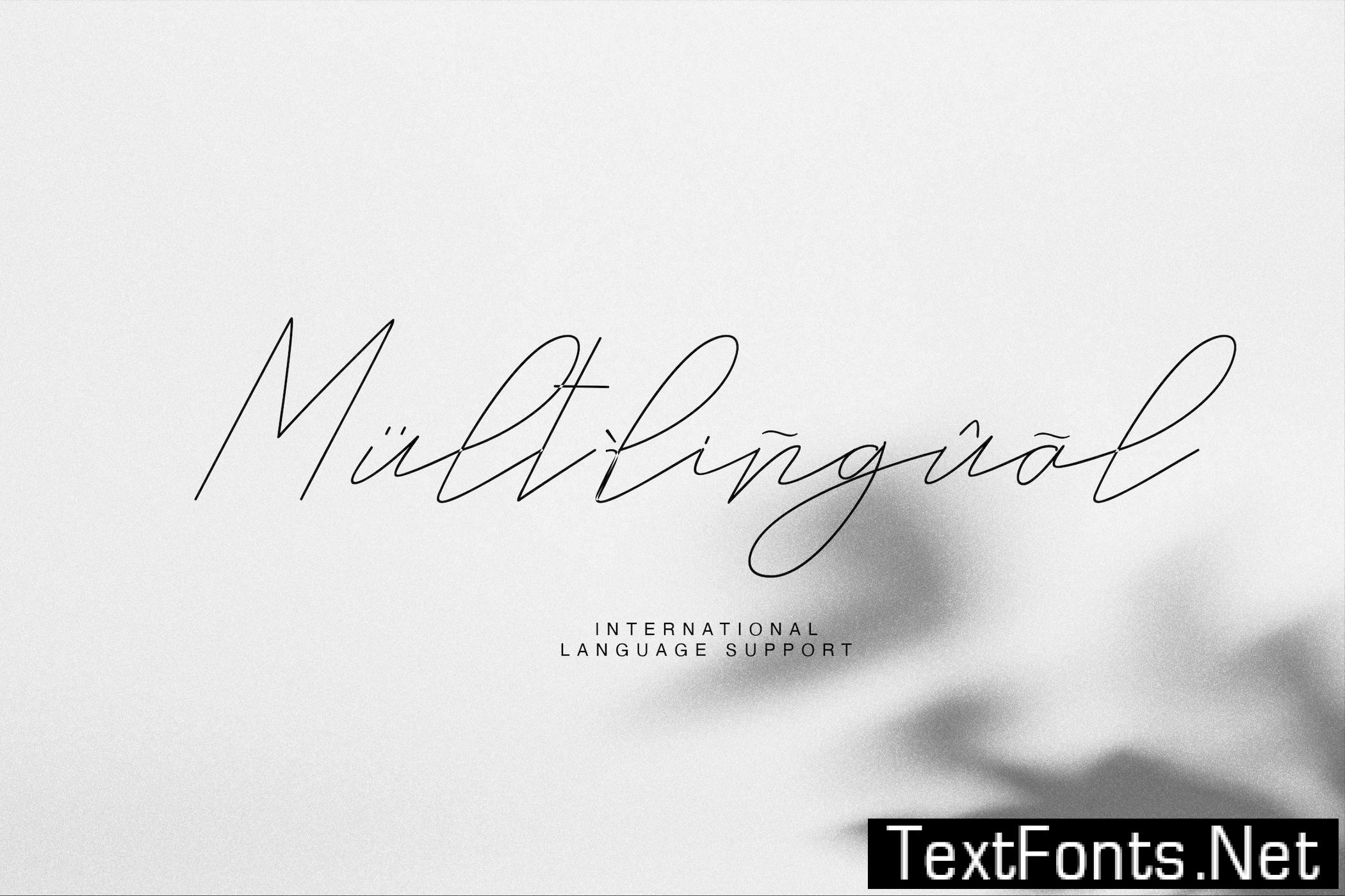 Embarghost - Classic Light Script Font DR7BFQG