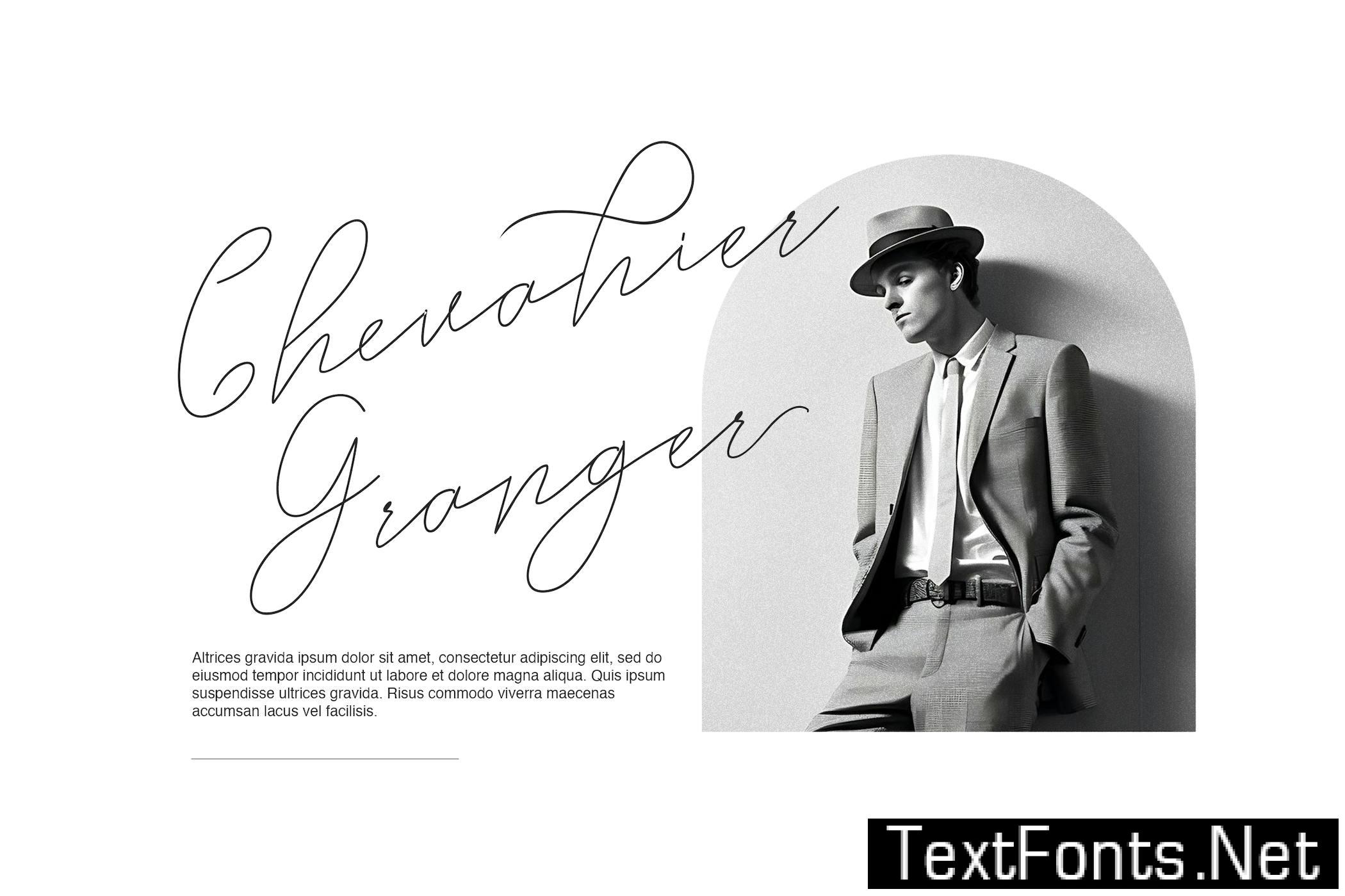 Embarghost - Classic Light Script Font DR7BFQG
