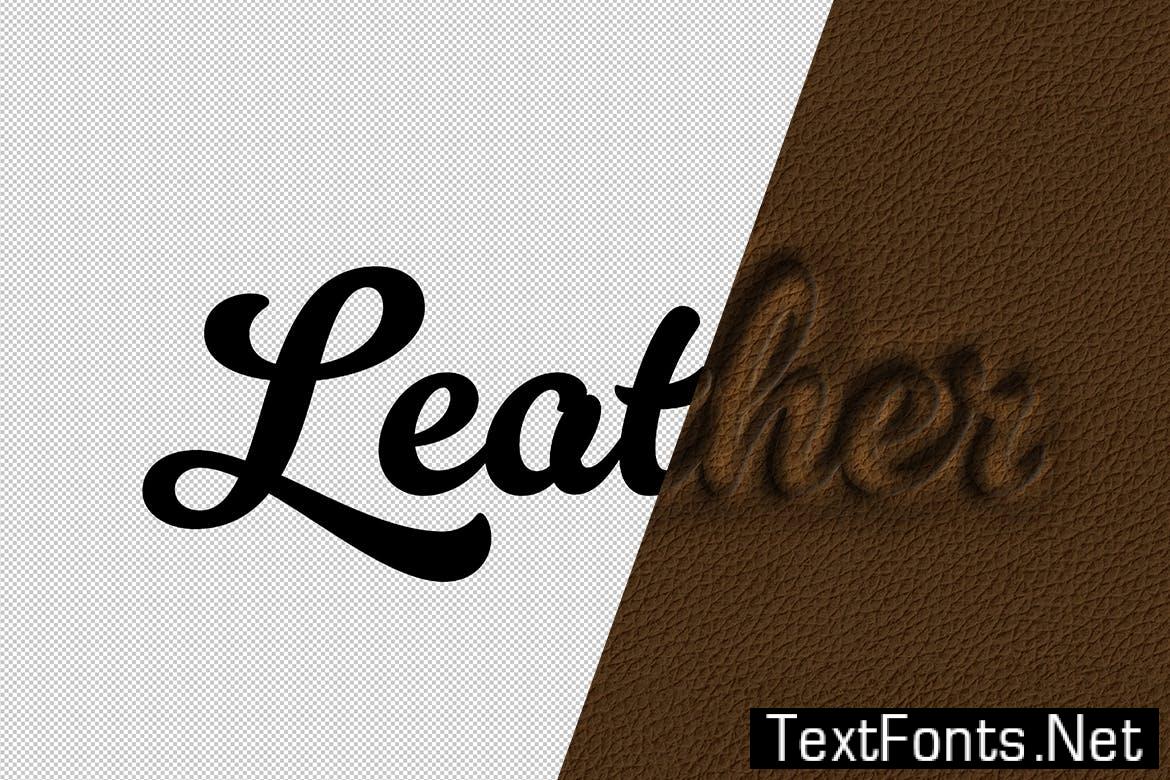 Embossed Leather Texture Effect 4YQUB76