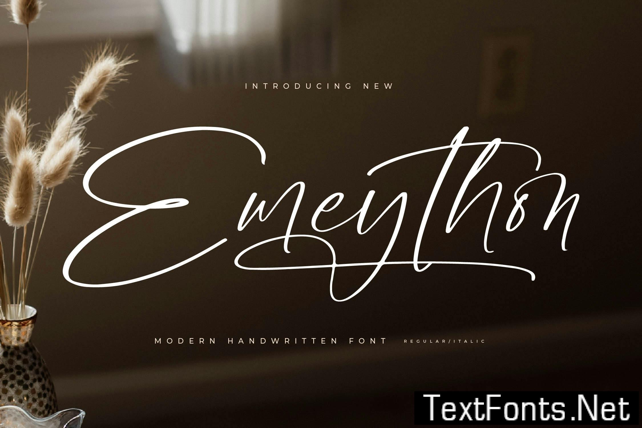 Emeython Modern Handwritten Font XC3CEE3