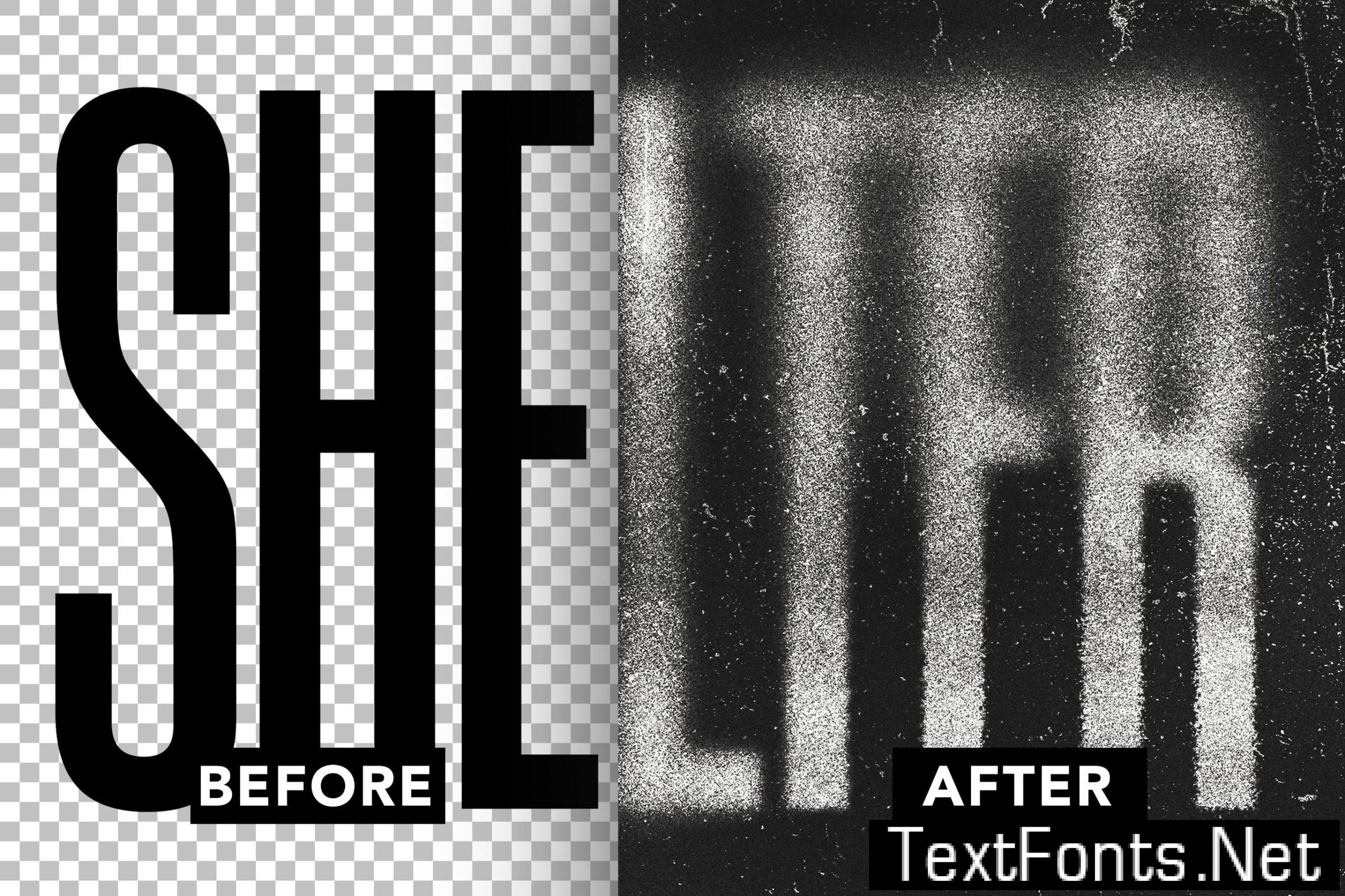 Faded Spray Text Effect B2VR7QN