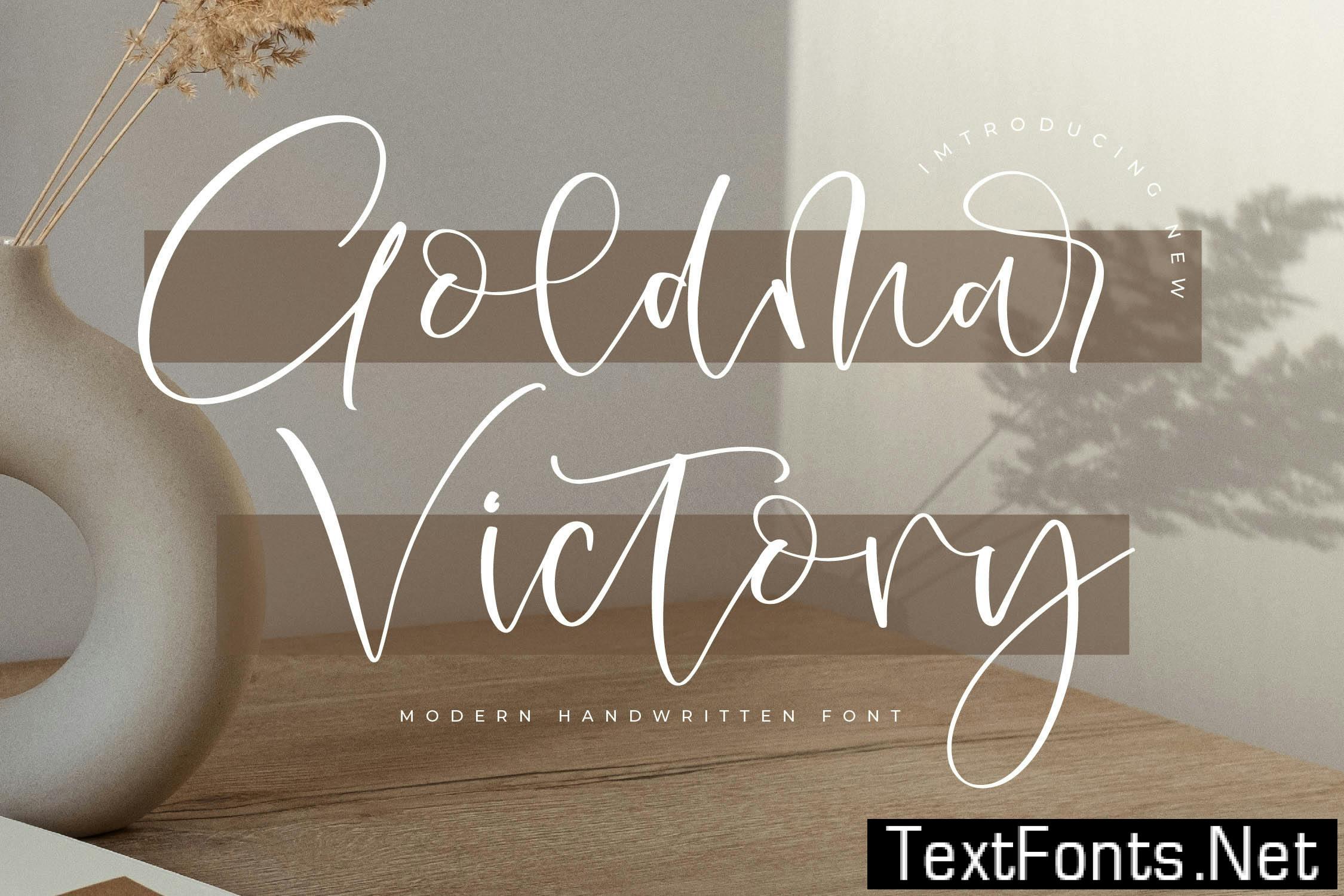 Goldmar Victory Modern Handwritten Font EVTFS8A