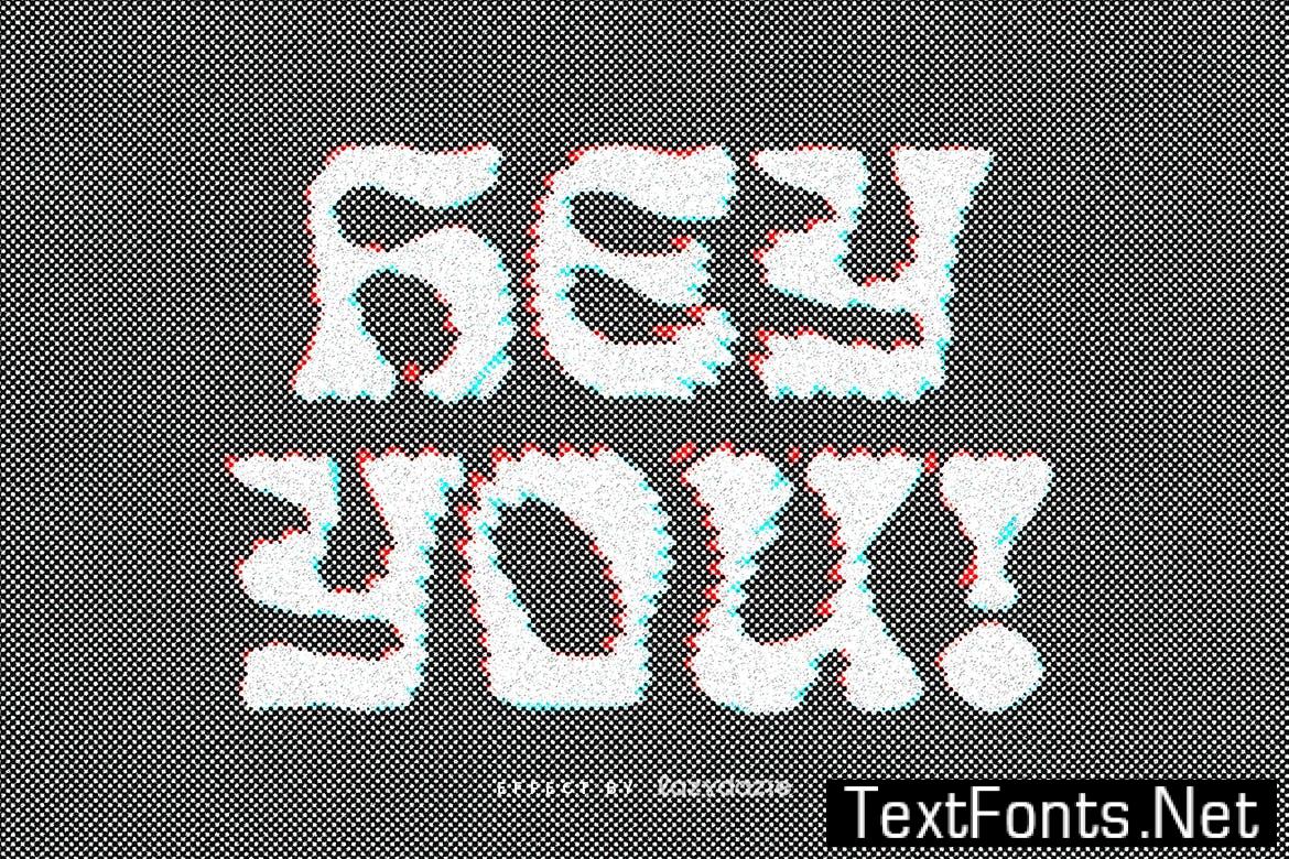 Gritty Warped PSD Text Effect T3F2TJ4