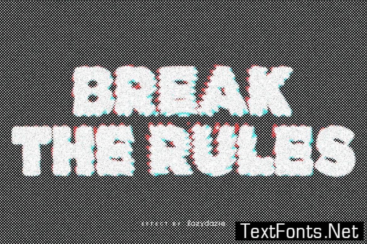 Gritty Warped PSD Text Effect T3F2TJ4