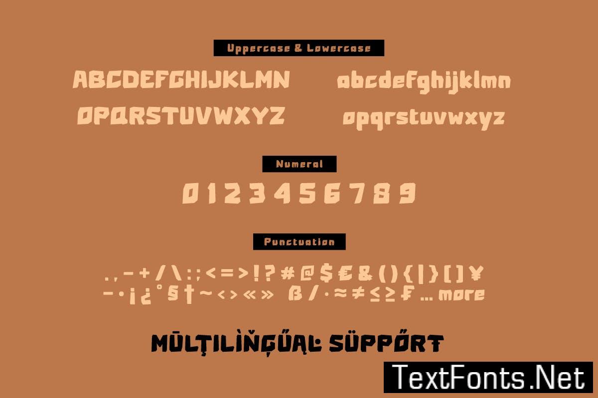 Grosac - Game Display Font ERUJ8E5