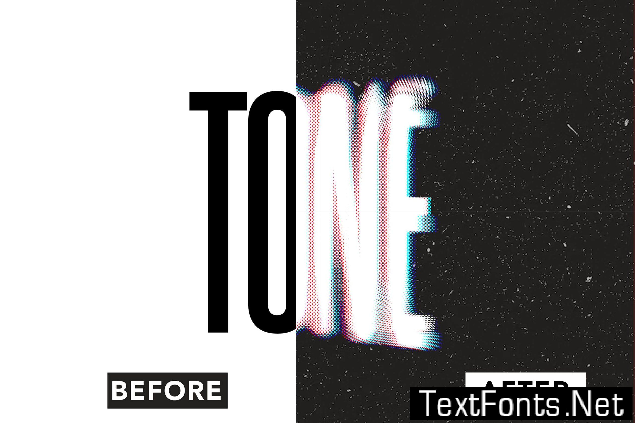 Halftone Blur Text Effect QDLTMH2