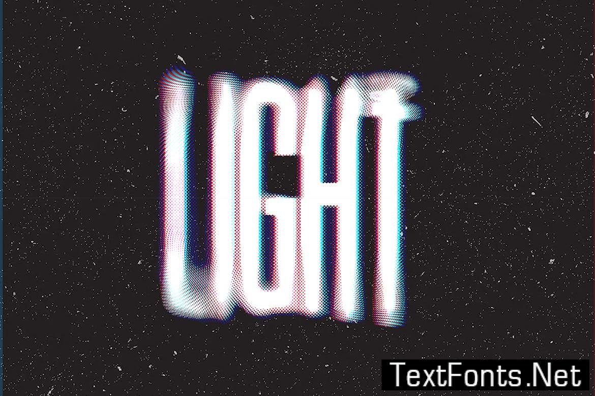 Halftone Blur Text Effect QDLTMH2