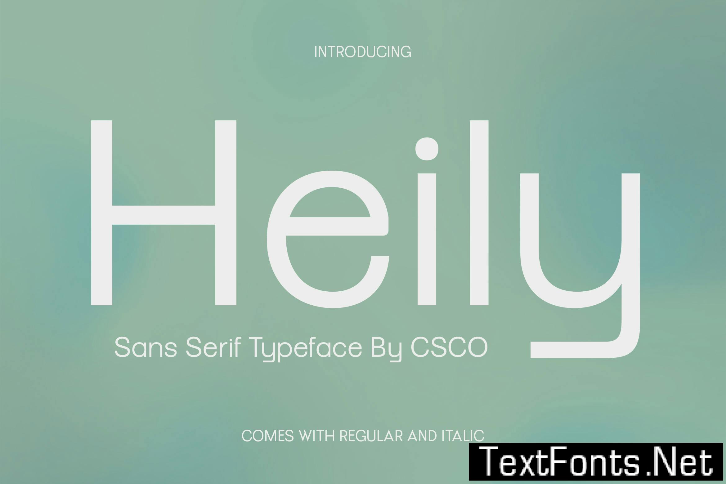 Heily – Grotesque Sans Serif 3TYEEUU