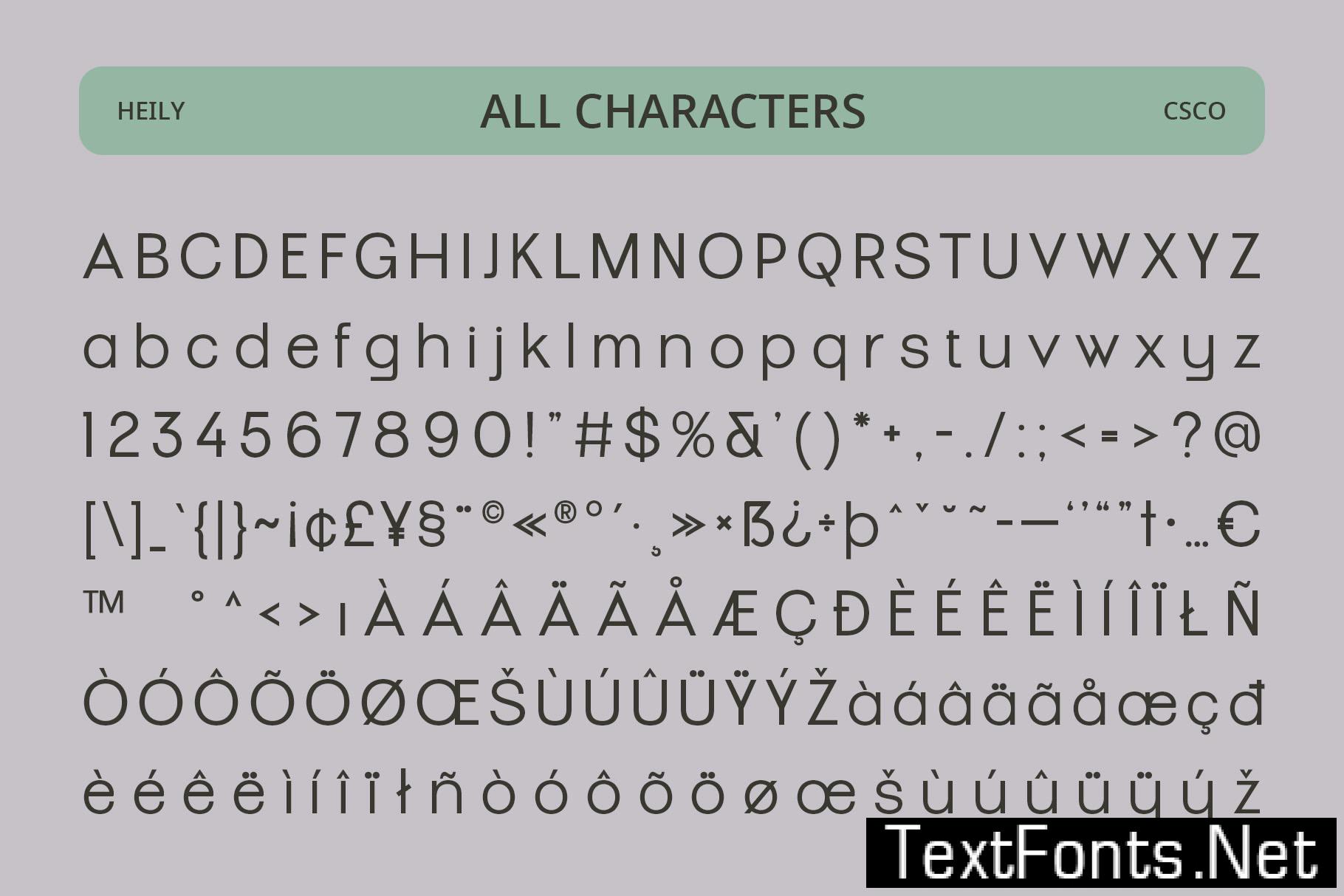 Heily – Grotesque Sans Serif 3TYEEUU