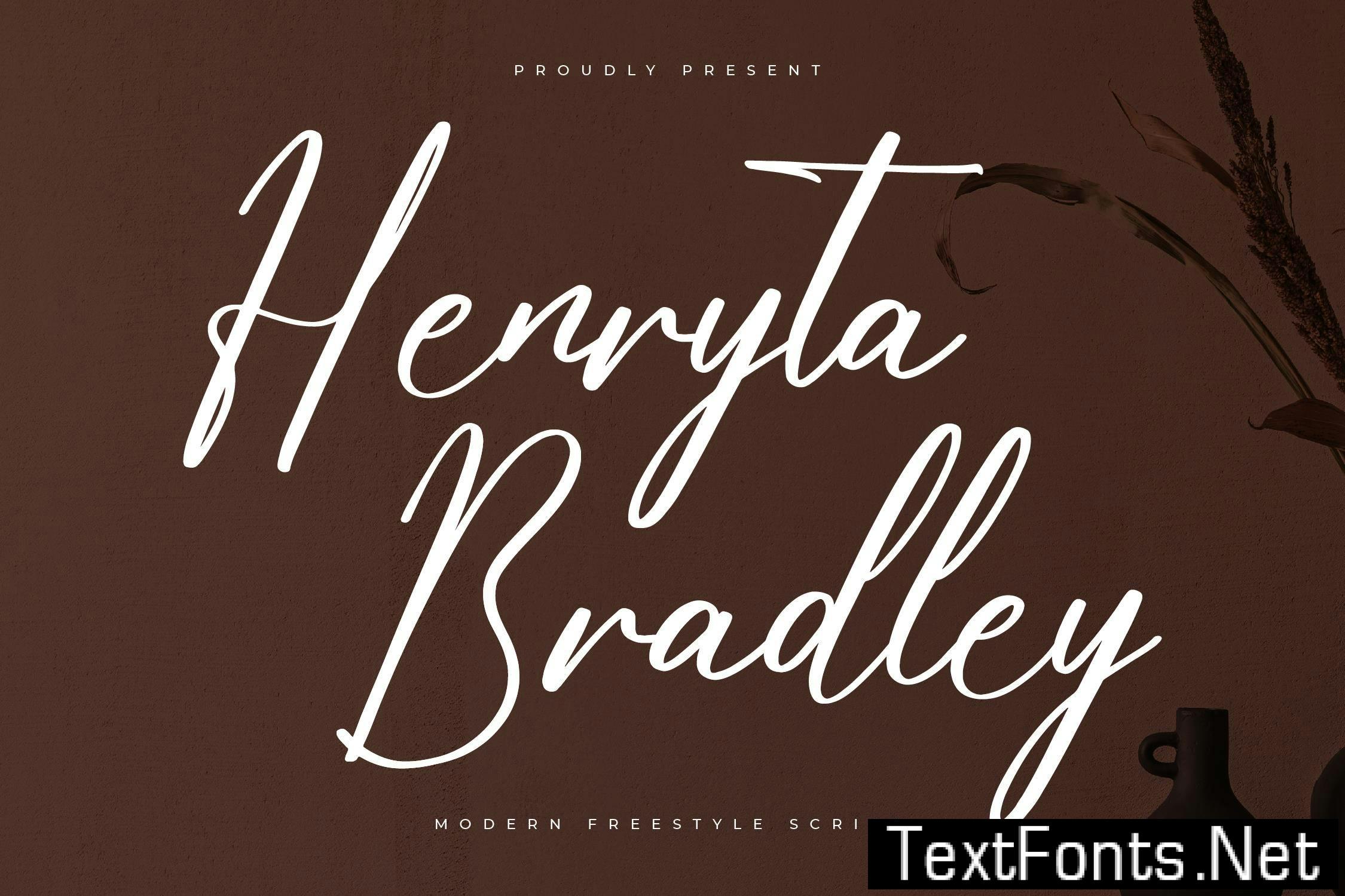 Henryta Bradley Modern Freestyle Script T5K9R22
