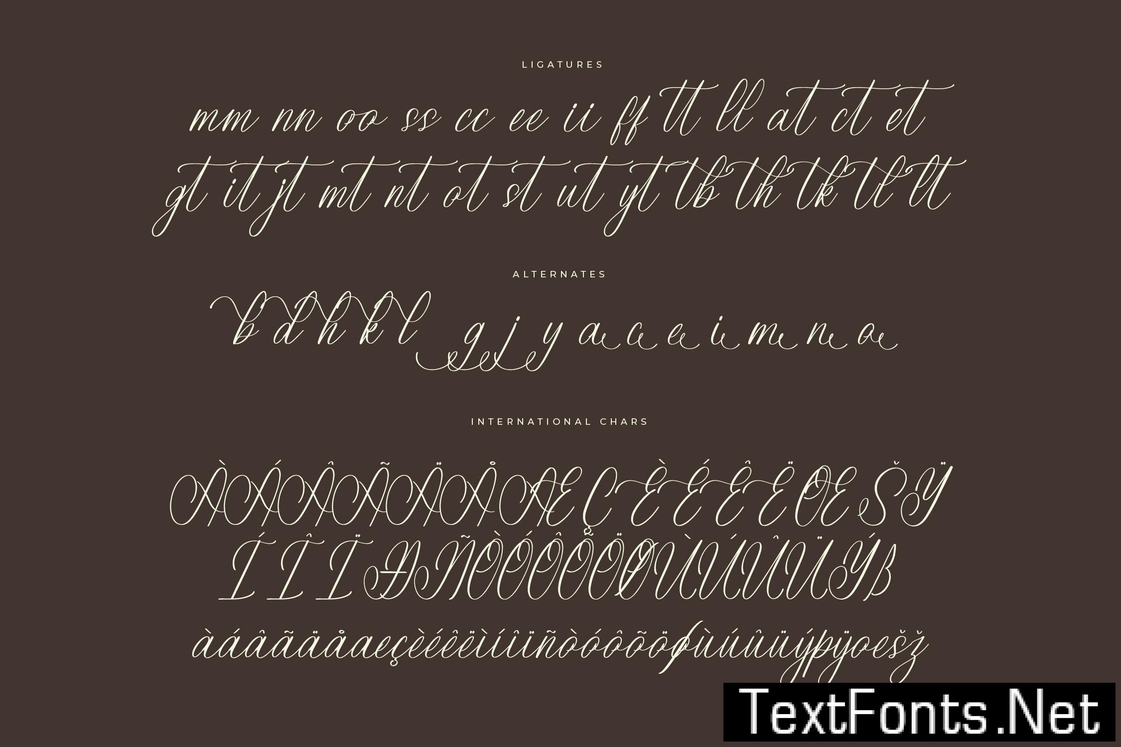 Herbina Yolanda Modern Script MTQLWGN