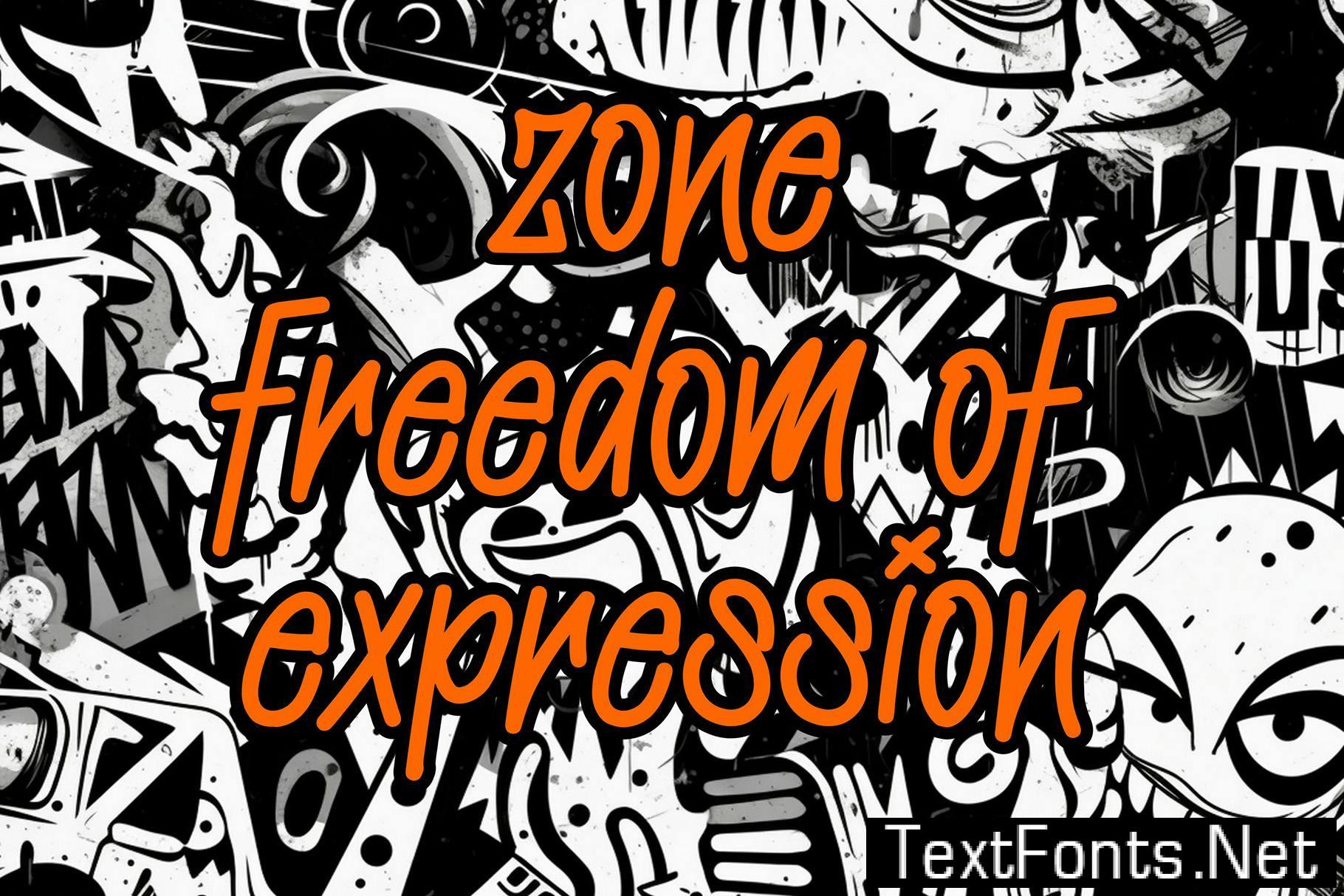 Hightgraff - Monoline Graffiti Font JU2DBZE
