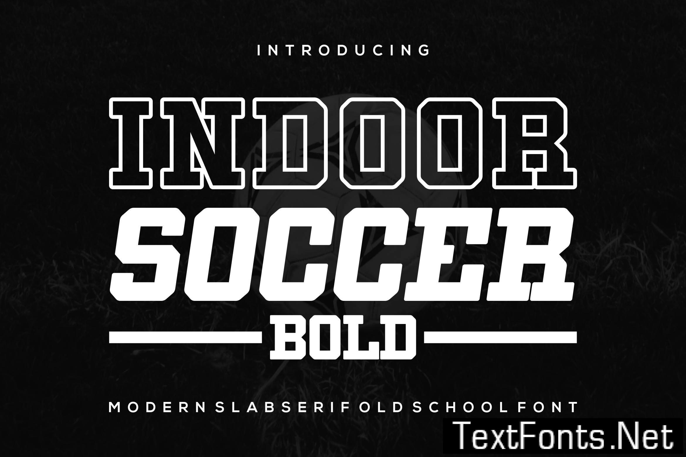 Indoor Soccer - Modern Slabserif Old School Font C99HJZ6
