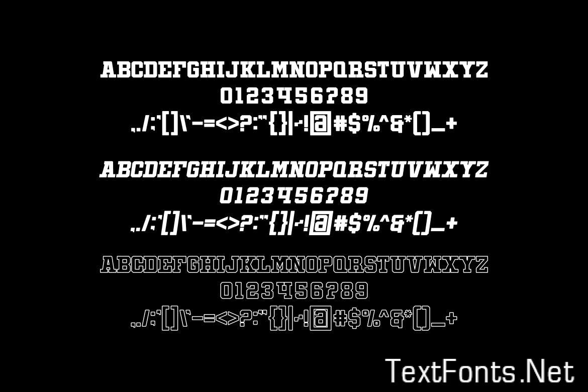 Indoor Soccer - Modern Slabserif Old School Font C99HJZ6