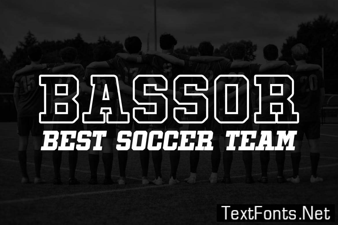 Indoor Soccer - Modern Slabserif Old School Font C99HJZ6