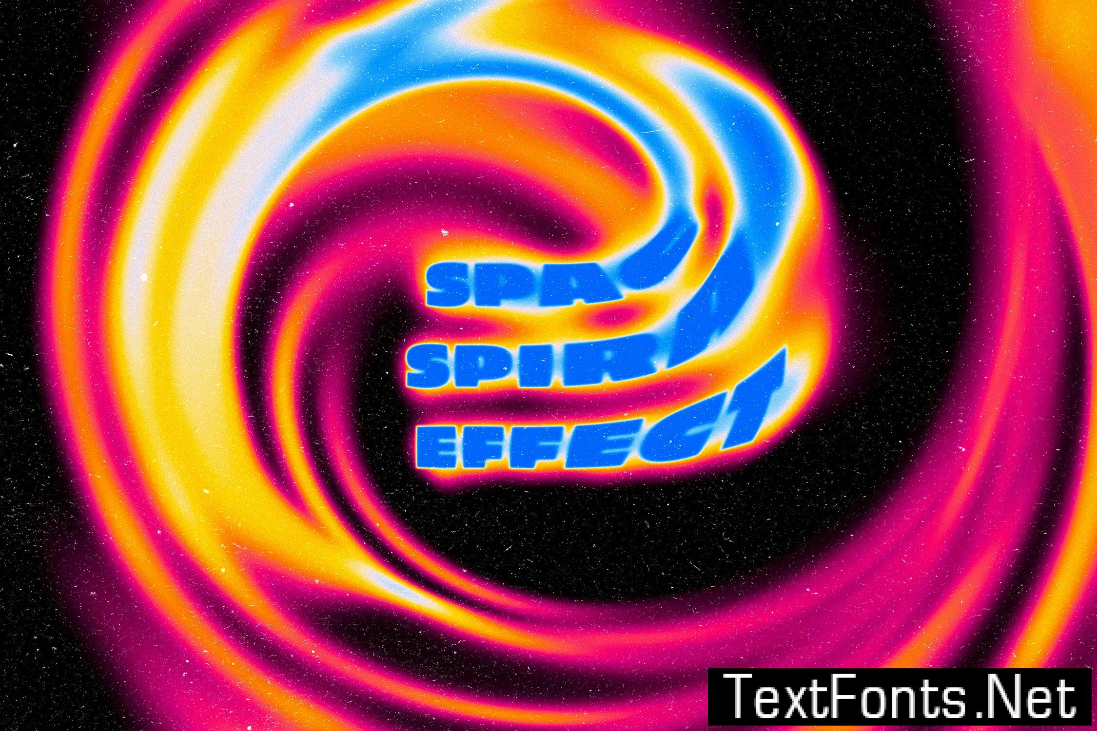 Liquid Spiral Text Effect 8JMXPSX