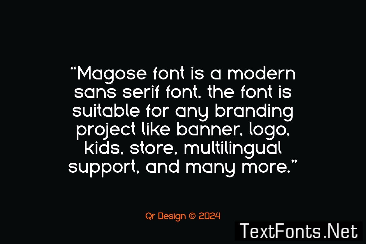 Magose - Experimental Unique Sans Font G3S5J6M