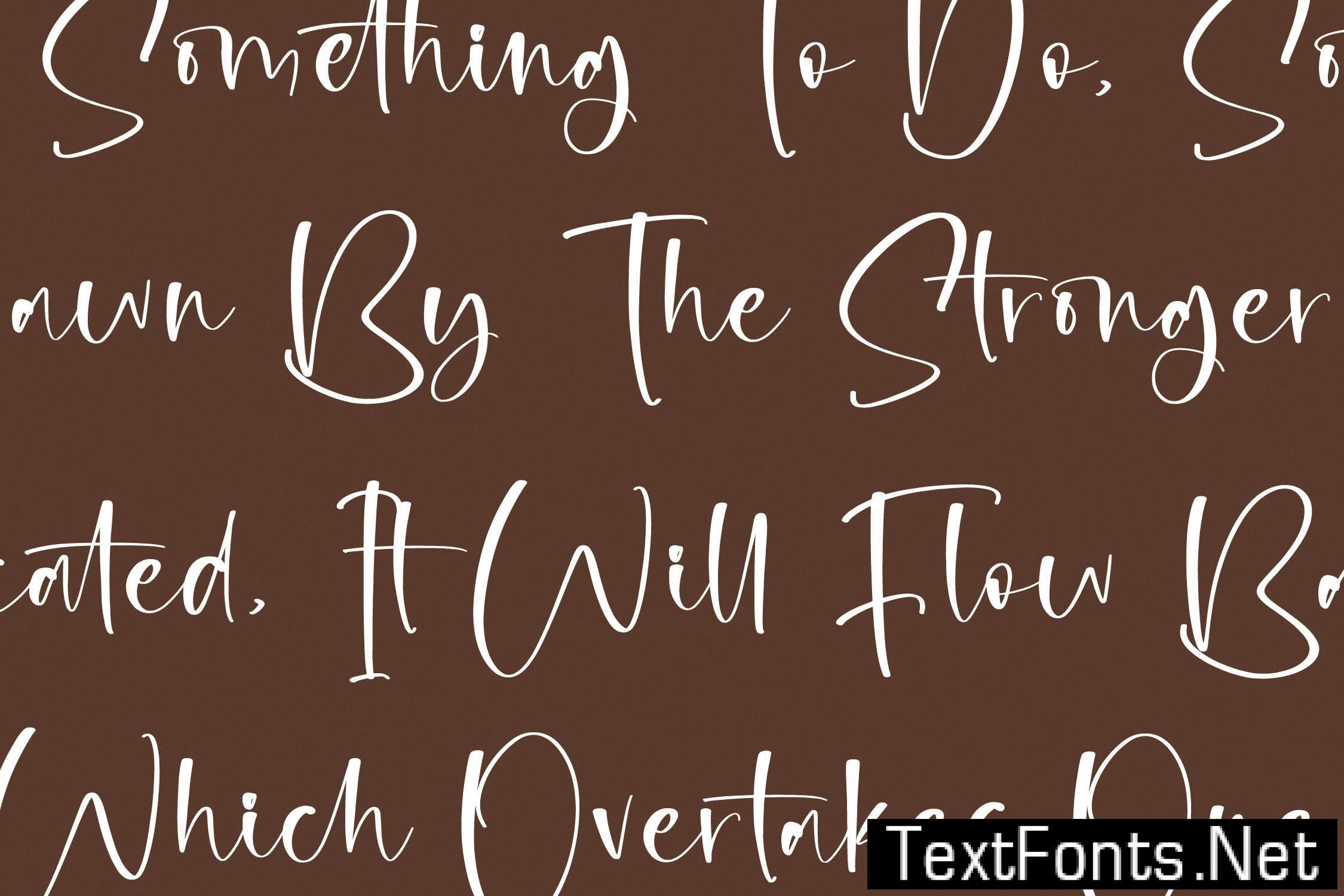 Megchaty Modern Handwritten Font YZBABB3