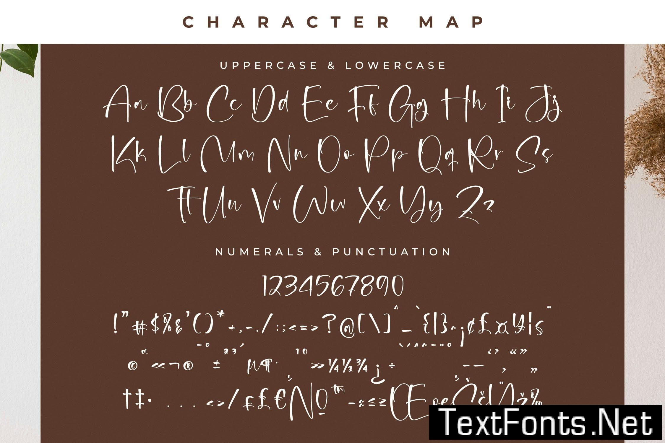 Megchaty Modern Handwritten Font YZBABB3